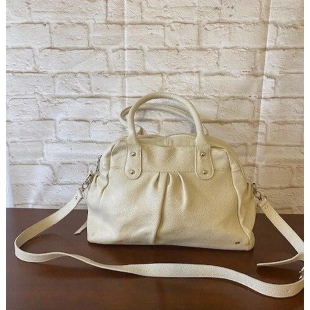Stephanie Johnson‎ Leather Handbag Ivory leather Bag by Stephanie Johnson